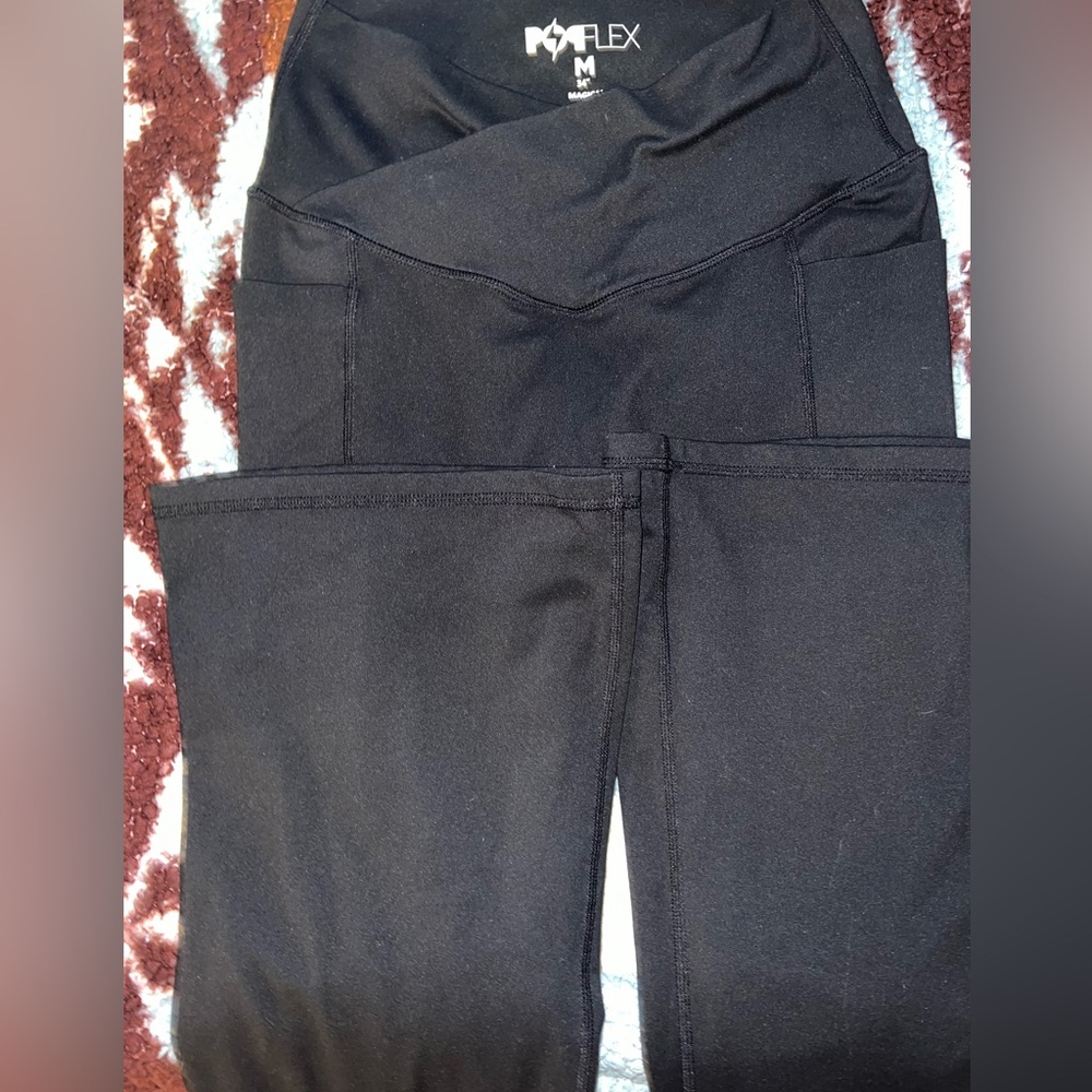 Popflex flare leggings with pockets 34”